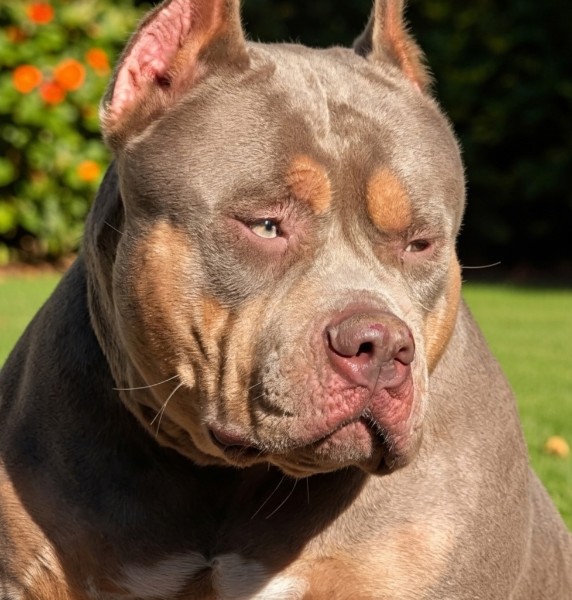 Female Brazilian Pit Monster with wide head structure and thick muscular build