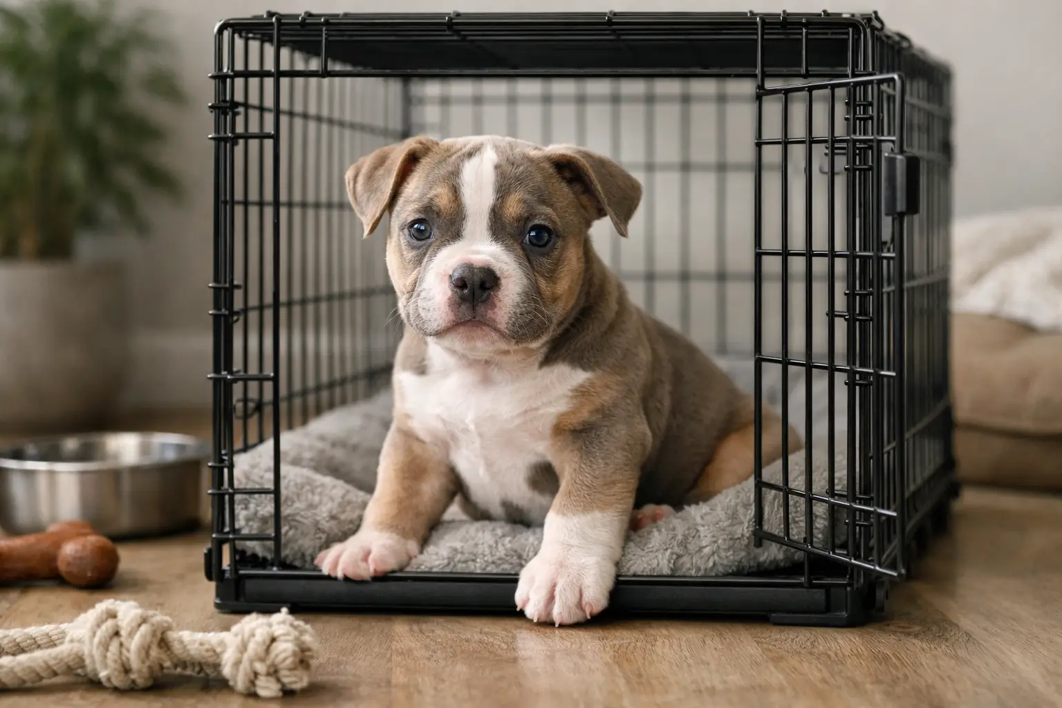 Crate Training Bully Puppy the Right Way