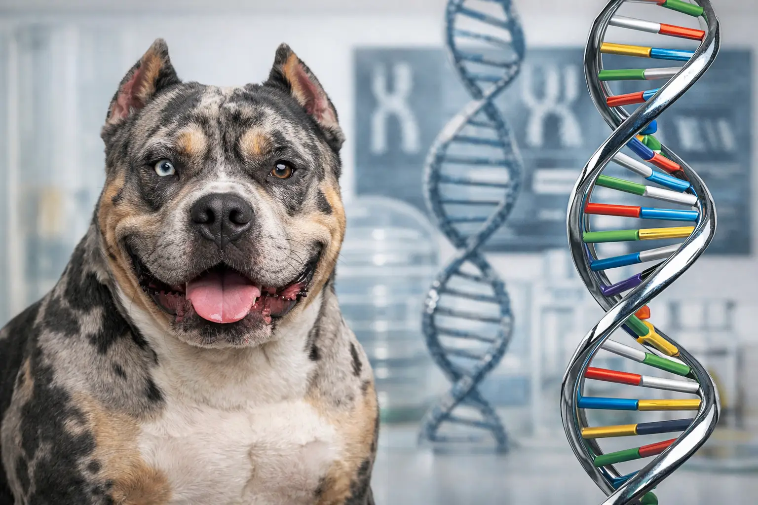 Merle American Bully Genetics Explained