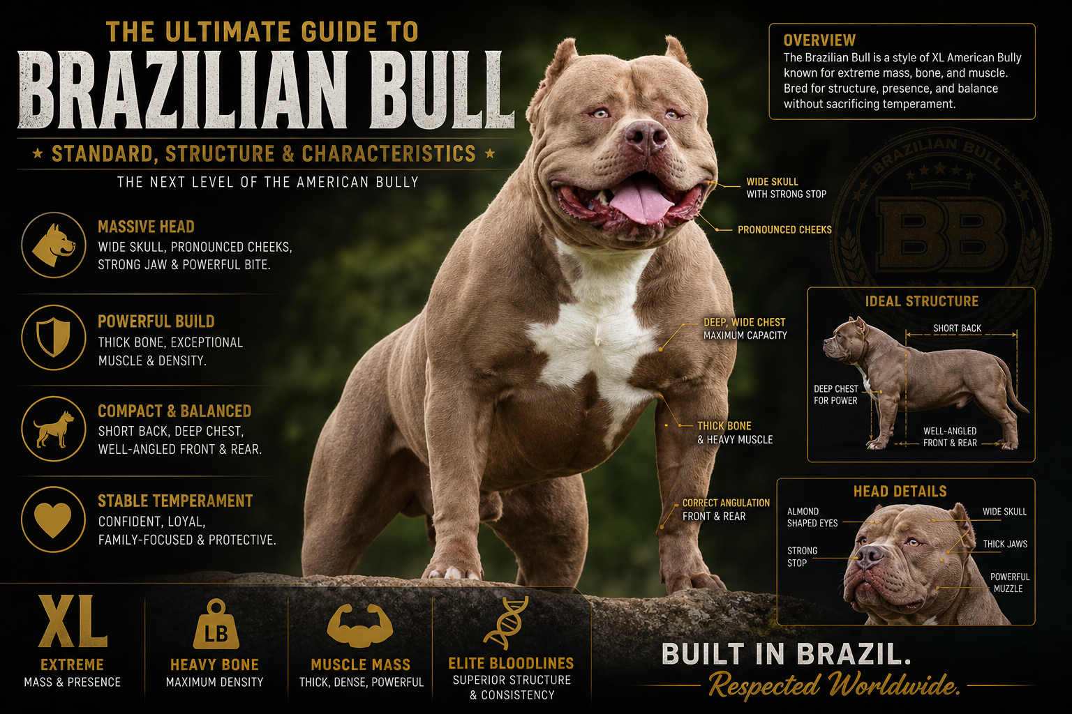 What Is a Brazilian Bull? The New Wave of Extreme XL American Bullies